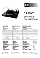 Dual CS-150-Q-Service-Manual